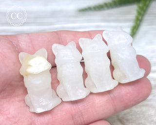 White Calcite Fox
