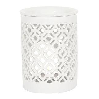 White Lattice Wax Melt / Oil Burner