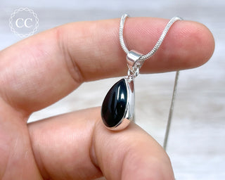 Whitby Jet Silver Necklace #2