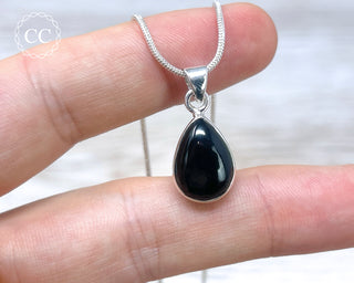 Whitby Jet Silver Necklace #2