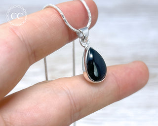Whitby Jet Silver Necklace #2