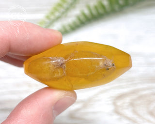 Yellow Fluorite Palm Stone #2