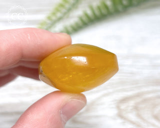 Yellow Fluorite Palm Stone #2