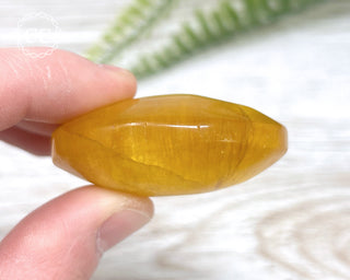 Yellow Fluorite Palm Stone #3