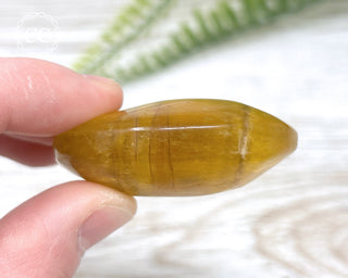 Yellow Fluorite Palm Stone #6