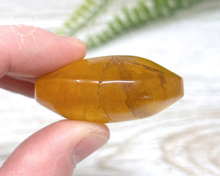 Yellow Fluorite Palm Stone #1