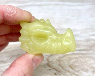 Yellow Serpentine Dragon Skull #1