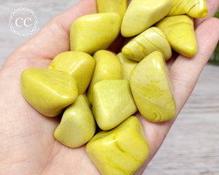 Yellow Serpentine Tumbled Crystal