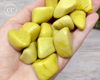 Yellow Serpentine Tumbled Crystal