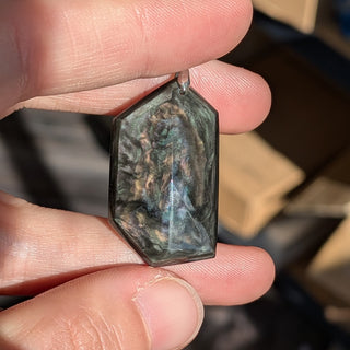 Velvet Obsidian Pendant #3