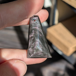 Velvet Obsidian Pendant #2