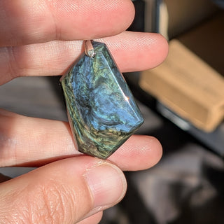 Velvet Obsidian Pendant #1