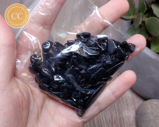 Black Tourmaline Crystal Chips 50g