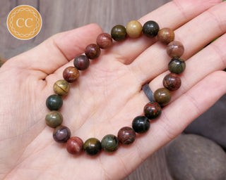 Cherry Creek Jasper 8mm Beaded Bracelet