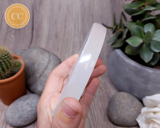 Flower of Life Satin Spar (Selenite) Charging Plate