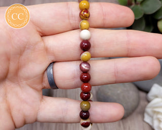 Mookaite 6mm Beaded Bracelet