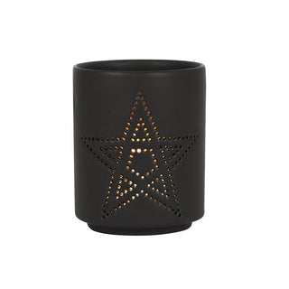 Pentagram Ceramic Tealight Holder