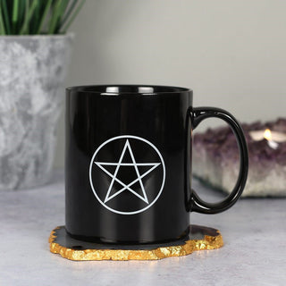Black Ceramic Pentagram Mug