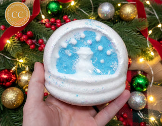 Large Snowglobe Handmade Bath Bomb