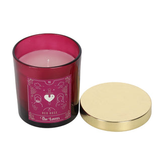 The Lovers Rose Tarot Candle