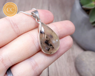 Tiger Agate Silver Necklace #2
